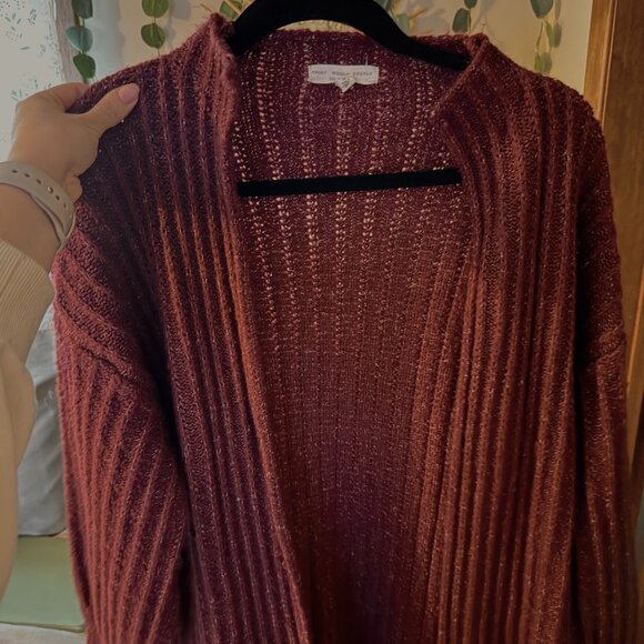 Chunky Knit Plum Sweater - Picture 2 of 4